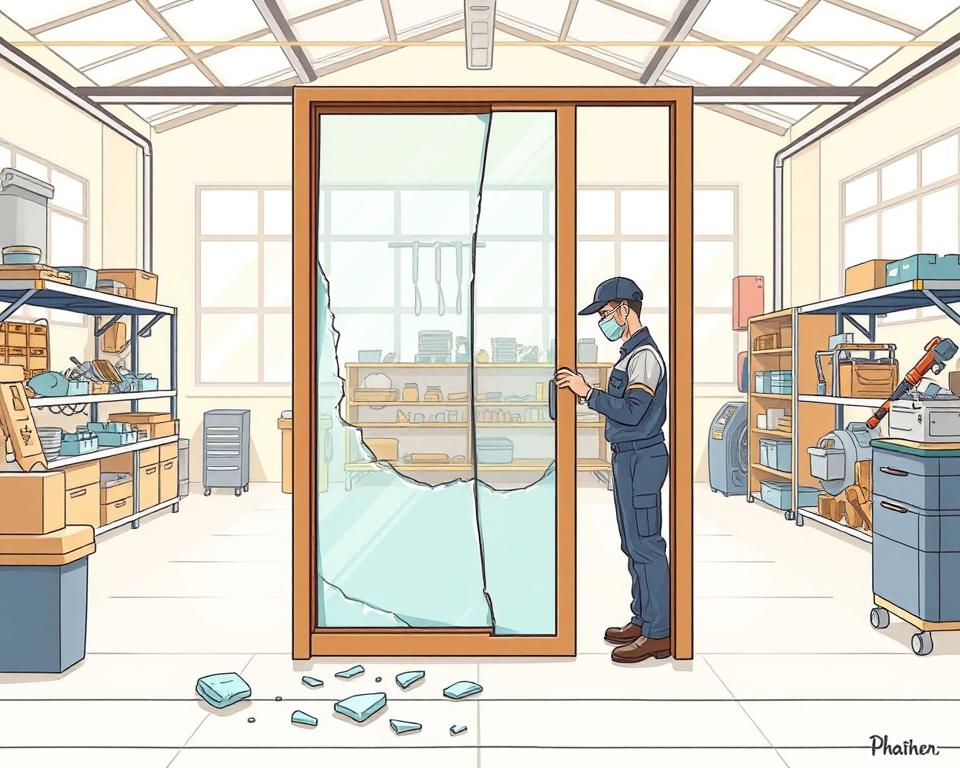 curved glass repair